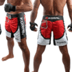 MEN/KORAL[MMA Cage Model Type1]ファイトショーツ 赤白 BRサイズ