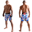 MEN/KORAL[MMA Thunder Model]ファイトショーツ 青黒白 BRサイズ